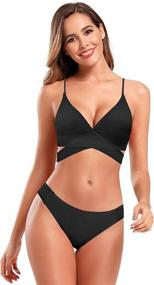 img 2 attached to 👙 Shekini Halter Strappy Swimsuits for Women's Clothing at Swimsuits & Cover Ups