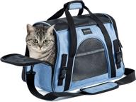 🐾 airline approved cat dog carrier - foldable puppy pet carrier for small to medium dogs and small pets logo