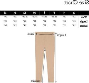 img 2 attached to Popular Girls Cotton Length Leggings Girls' Clothing : Leggings