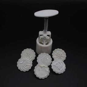 img 2 attached to EORTA 3D Mooncake Mold с 6 штампами. Пресс для цветочного печенья. 50G. Круглый резак для торта.