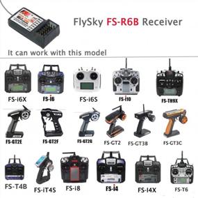 img 2 attached to Upgrade Your Crawler With RCmall Flysky Receiver FS-R6B 2.4G For FS Transmitters - Long Range & 6 Channels (Pack Of 2)