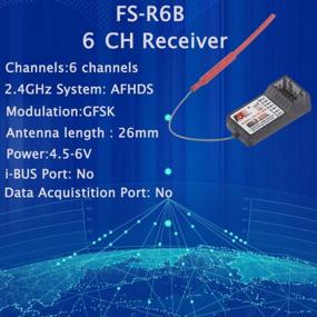 img 3 attached to Upgrade Your Crawler With RCmall Flysky Receiver FS-R6B 2.4G For FS Transmitters - Long Range & 6 Channels (Pack Of 2)