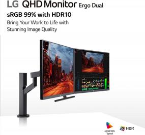 img 1 attached to LG 27QP88D B2 27-Inch Monitor: Crisp 2560X1440 Display, Dual Controller, Dynamic Action Sync, Flicker Safe & On-Screen Control - IPS Panel