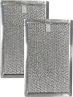 🔍 frigidaire fgmv174kfa microwave oven - 2-pack air filter factory replacement: aluminum grease filter logo