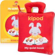 📚 kipod quiet book for toddlers: an educational montessori toy for 3 year olds - engaging airplane & car ride travel activities for boys & girls - enhance preschool learning with soft sensory book for basic life skills logo