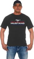🚗 rev up your style with the jh design group men's ford mustang distressed stars & bars crew neck t-shirt logo