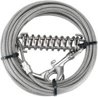 🐶 25ft stainless steel runner cable with vinyl coating for dogs - byshun dog tie-out cable logo