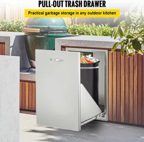 img 3 attached to Effortlessly Manage Your Waste With Mophorn Pull Out Trash Drawer For Outdoor Kitchens & Grill Stations