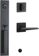 oil rubbed bronze front door handleset with knob and single cylinder deadbolt handle set for right & left handed entrance mdhst201610b-amz logo