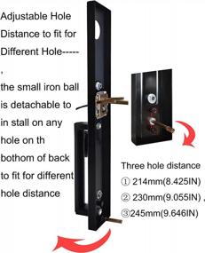 img 1 attached to Oil Rubbed Bronze Front Door Handleset With Knob And Single Cylinder Deadbolt Handle Set For Right & Left Handed Entrance MDHST201610B-AMZ