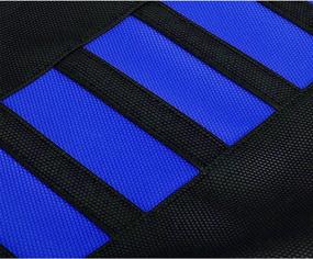 img 1 attached to 🔵 Flexible Rubber Seat Cover for YZ80, YZ85, YZ125, YZ250, YZ250F, CR50, CR85, CR125 Soft Pit Dirt Bike - Blue