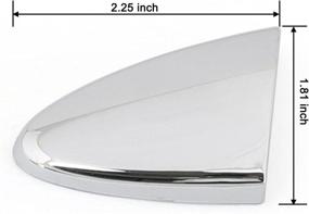 img 2 attached to 🚪 Chrome Plated Front Driver Side Door Handle Cover Cap for Lexus ES350 (2007-2012), LS460 (2007-2017), LS600hl (2008-2016)