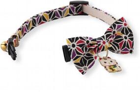 img 1 attached to Necoichi Lucky Charm Collar Black