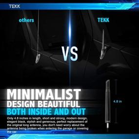 img 1 attached to 📶 Enhanced FM/AM Reception: TEKK Short Antenna for Sierra 2007-2022 (M7 Thread), 4.8 Inches