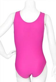 img 1 attached to Showcase Style And Performance With Destira'S Linear Grade Multicolored Ombre Girls' Gymnastics Leotard