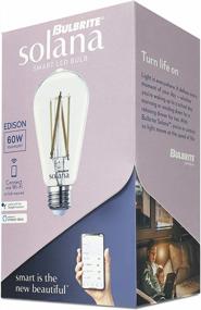 img 3 attached to Upgrade Your Lighting Experience With Bulbrite Solana Edison WiFi Smart Bulb - 2 Pack, Compatible With Alexa & Google Home, Dimmable, Filament Design