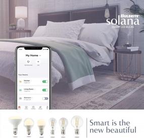 img 2 attached to Upgrade Your Lighting Experience With Bulbrite Solana Edison WiFi Smart Bulb - 2 Pack, Compatible With Alexa & Google Home, Dimmable, Filament Design
