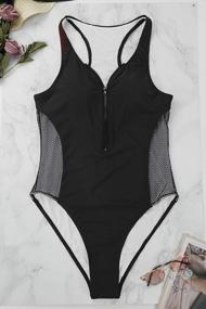img 3 attached to Get Beach-Ready With KAKALOT'S High-Cut Zipper-Up Monokini