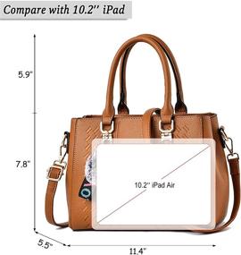 img 2 attached to 👜 AILLOSA Women's Handbags & Wallets: Satchel Shoulder Purses and Satchels