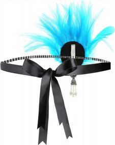 img 2 attached to Gatsby-Themed Wedding Hair Accessory: Radtengle 1920S Flapper Headband With Rhinestone, Crystal & Pearl