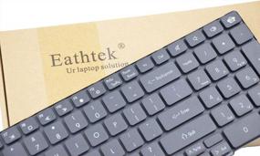 img 1 attached to Upgrade Your Gateway Laptop With Eathtek'S Replacement Keyboard: Compatible With NE56R Series, US Layout, Black