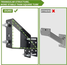 img 3 attached to Foozet Spare Tire Mount for Trailer: Heavy-Duty, 120 LBS Capacity, Compatible with 4-6 Lugs Wheels on Various Hole Patterns