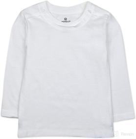 img 3 attached to 👶 HonestBaby Baby 5-Pack of Organic Cotton Long Sleeve T-Shirts: Sustainable Style for Your Little One