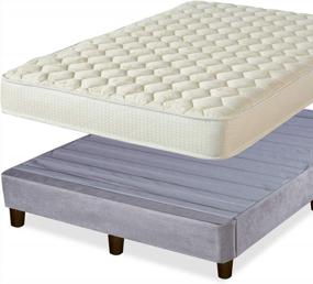 img 2 attached to King Size Nutan Medium Firm 5In High Density Poly Foam 8-Inch Platform Mattress With Legs - No Bed Frame Needed!
