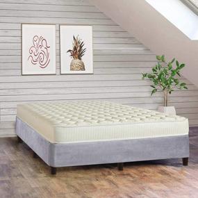 img 3 attached to King Size Nutan Medium Firm 5In High Density Poly Foam 8-Inch Platform Mattress With Legs - No Bed Frame Needed!