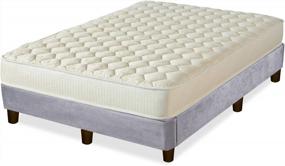 img 4 attached to King Size Nutan Medium Firm 5In High Density Poly Foam 8-Inch Platform Mattress With Legs - No Bed Frame Needed!