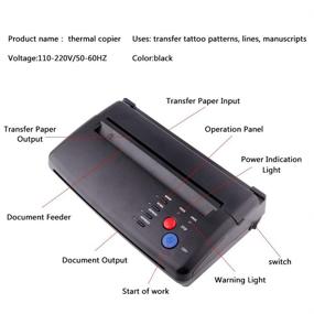 img 3 attached to 🖨️ Easy Transfer Stencil Machine: Efficient Thermal Printer for Precision Designs