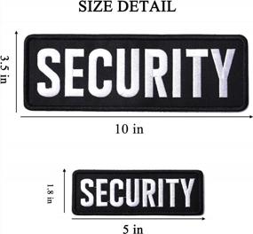 img 3 attached to Upgrade Your Tactical Gear With AXEN Security Embroidered Patches - Large Loop And Hook For Military Uniforms Or Jackets