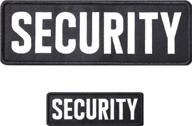 upgrade your tactical gear with axen security embroidered patches - large loop and hook for military uniforms or jackets logo