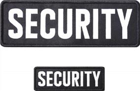 img 4 attached to Upgrade Your Tactical Gear With AXEN Security Embroidered Patches - Large Loop And Hook For Military Uniforms Or Jackets