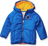 🧥 carters adventure bubble jacket for boys in black - boys' clothing jackets & coats logo