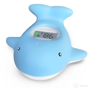 img 4 attached to Baby Bath Tub Thermometer: Room Temperature Safety Toy 🛀 & Mute Flashing Alert - Ideal Gift for Mom & Newborns