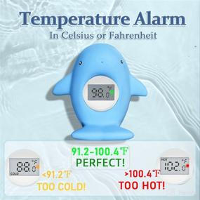 img 2 attached to Baby Bath Tub Thermometer: Room Temperature Safety Toy 🛀 & Mute Flashing Alert - Ideal Gift for Mom & Newborns