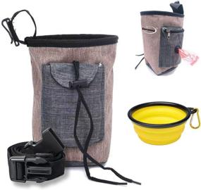 img 4 attached to Enrunnig Dog Treat Pouch - Multi-Purpose and Portable Puppy Treat Pouch with Adjustable Waistband and Poop Bag Dispenser - Ideal Dog Training Pouch for Treats, Kibble, and Pet Toys