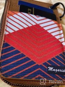 img 8 attached to MNGARISTA Тонкий минималистичный кошелек: эластичный держатель для карт с 3 прорезями для кредитных карт и боковым карманом на молнии для мужчин и женщин