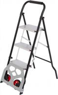 get your work done efficiently with our 3 step ladder dolly cart and folding step stool! logo