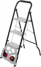 img 4 attached to Get Your Work Done Efficiently With Our 3 Step Ladder Dolly Cart And Folding Step Stool!