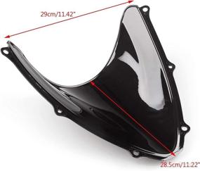 img 2 attached to 🛡️ Double Bubble Windshield WindScreen for Suzuki GSXR 600/ GSXR750 2006-2007 K6 by Areyourshop