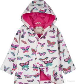 img 2 attached to 🌂 Stylishly Weatherproof: Hatley Girls' Printed Raincoats for All-Weather Adventures