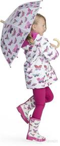 img 1 attached to 🌂 Stylishly Weatherproof: Hatley Girls' Printed Raincoats for All-Weather Adventures