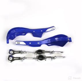 img 2 attached to 🔵 Universal PP Plastic Motocross Handguards for 7/8" (22mm) and 1 1/8" (28mm) Dirt Bike Handlebars - Ideal for YZ80, YZ85, YZ125, YZ250, YZ250F, Supermoto, and Off-Road Motorcycles - Blue