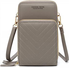 img 4 attached to Stylish And Convenient Mini Crossbody Purse For Women With Credit Card Slots