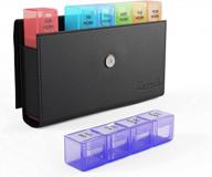 never miss a pill with the jumbo 7-day weekly xl pill organizer - extra large, travel-friendly and stylish logo
