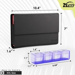 img 3 attached to Never Miss A Pill With The Jumbo 7-Day Weekly XL Pill Organizer - Extra Large, Travel-Friendly And Stylish