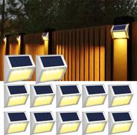 осветите свое открытое пространство с помощью солнечных палубных фонарей jsot - 12 водонепроницаемых фонарей на солнечных батареях для сада, патио и многого другого! логотип