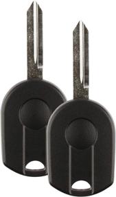 img 1 attached to Buy 2-Pack Uncut Keyless Entry Remote Key Fobs for 00-16 Ford Lincoln Mercury Mazda - OUCD6000022 164-R7043